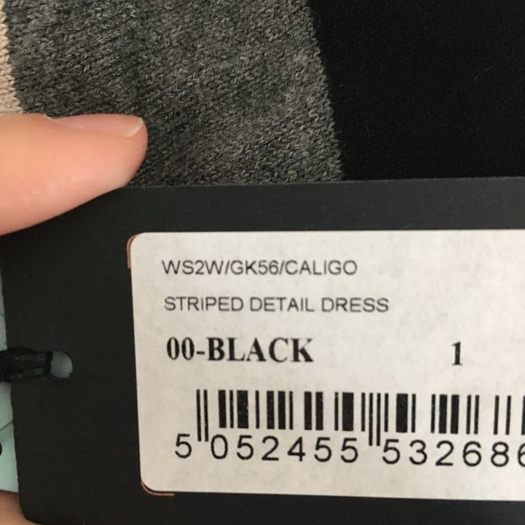 Ted Baker Caligo Striped Detail Bodycon Dress size 1 nwt - Picture 7 of 11